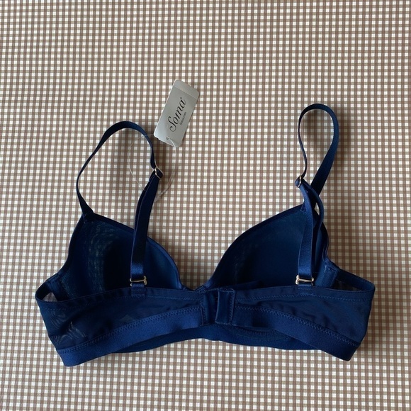 Soma Lightest lift Smooth Demi semi sheer blue bra. Size 34A. NWT - Picture 10 of 10